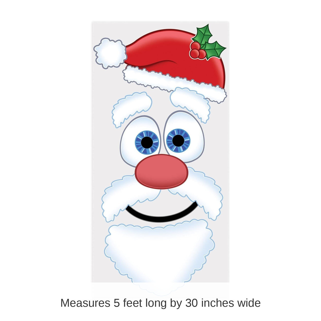 12 Pack Bulk Christmas Santa Face Door Cover