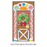 12 Pack Bulk Christmas Gingerbread House Door Cover