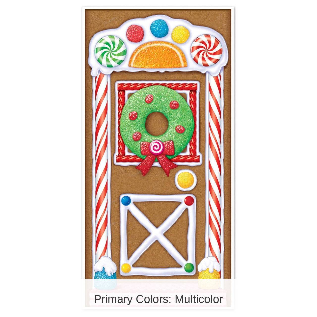 12 Pack Bulk Christmas Gingerbread House Door Cover