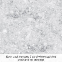 12 Pack Bulk Christmas Sparkling Snow (2 Oz per Pack)