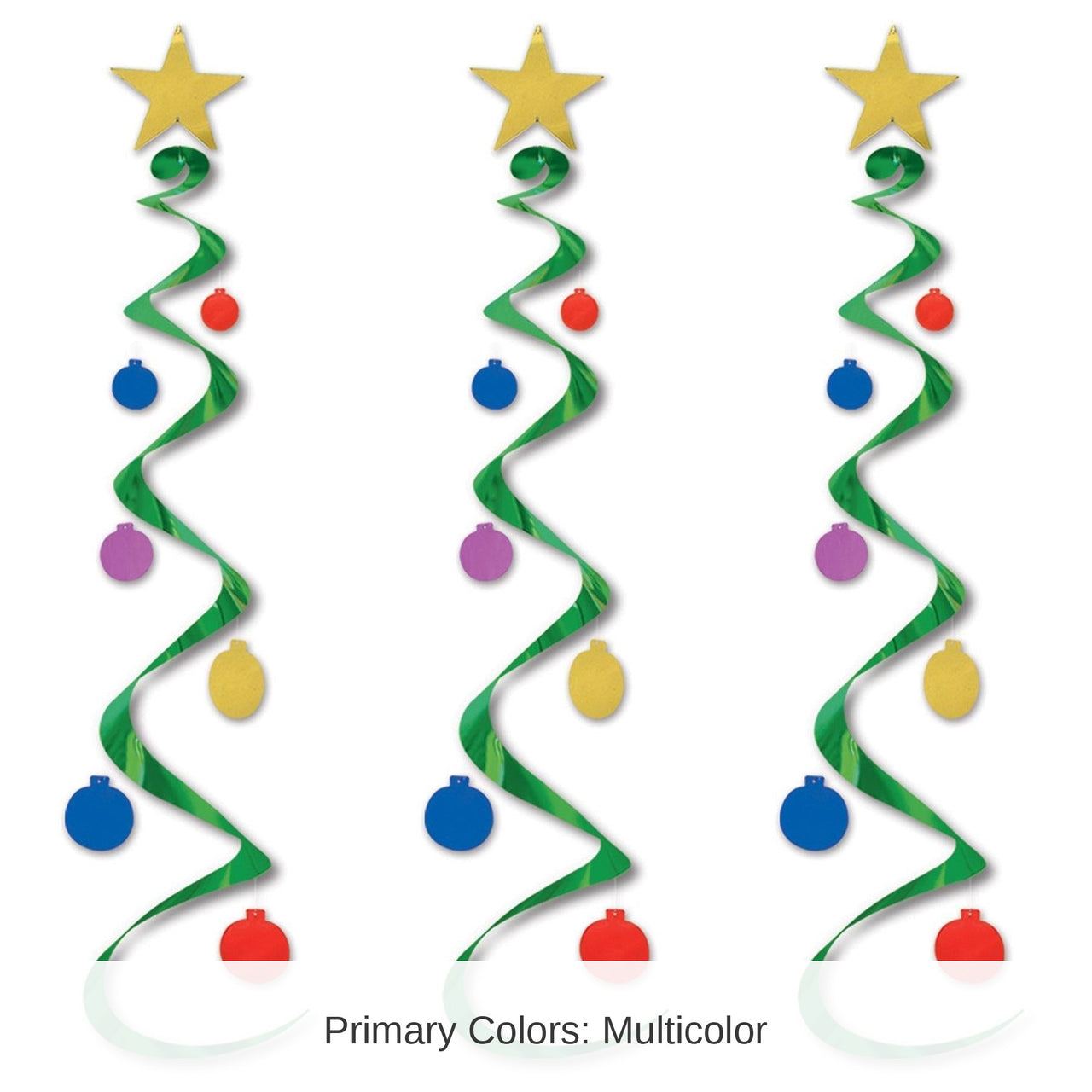 18 Piece Bulk Christmas Tree Whirls