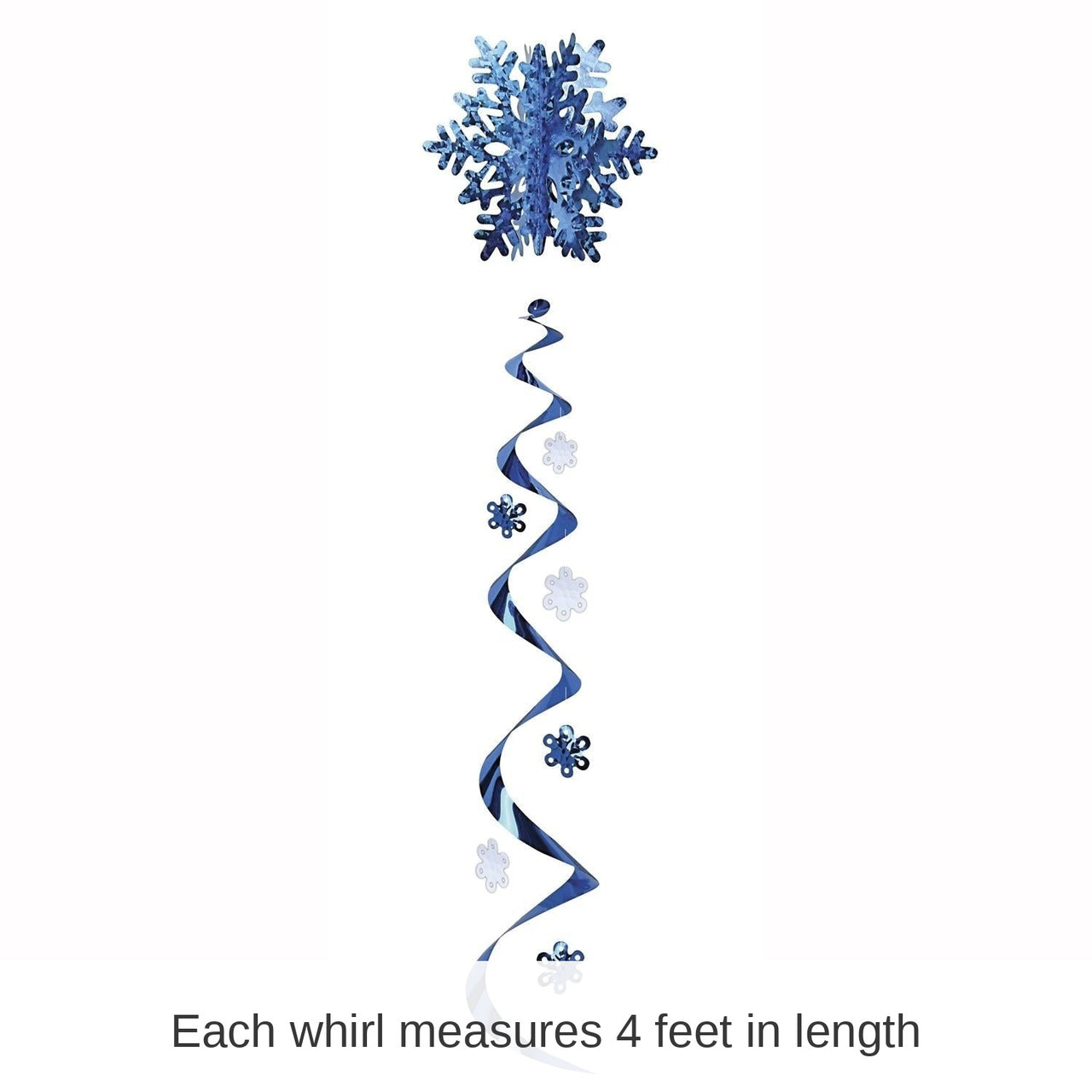 12 Pack Bulk Christmas Jumbo Snowflake Whirl