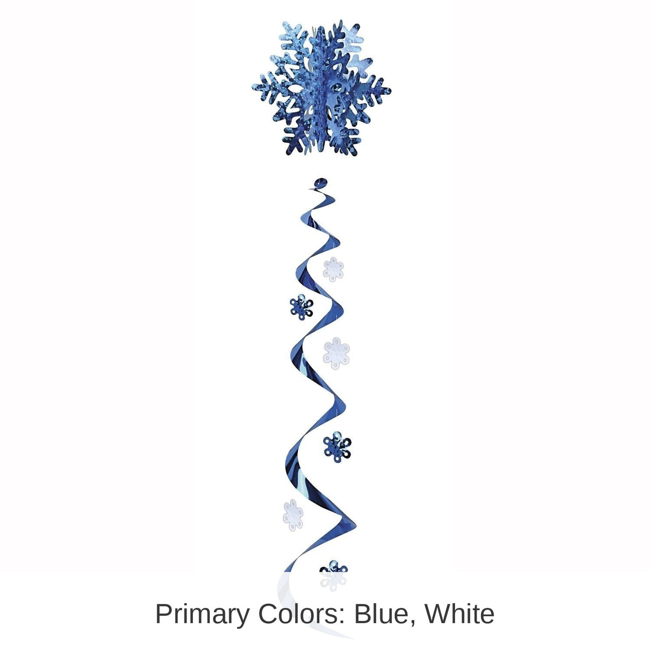 12 Pack Bulk Christmas Jumbo Snowflake Whirl