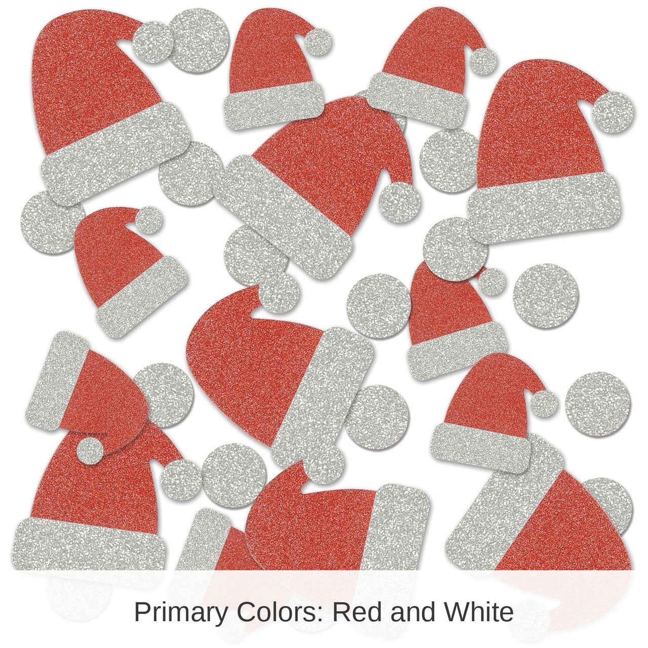12 Pack Bulk Christmas Santa Hat Deluxe Sparkle Confetti (0.5 Oz/Pkg)
