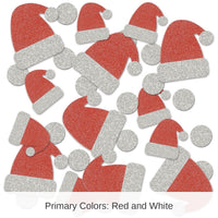 12 Pack Bulk Christmas Santa Hat Deluxe Sparkle Confetti (0.5 Oz/Pkg)