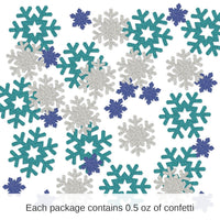 12 Pack Bulk Christmas Snowflake Deluxe Sparkle Confetti (0.5 Oz/Pkg)