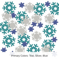 12 Pack Bulk Christmas Snowflake Deluxe Sparkle Confetti (0.5 Oz/Pkg)