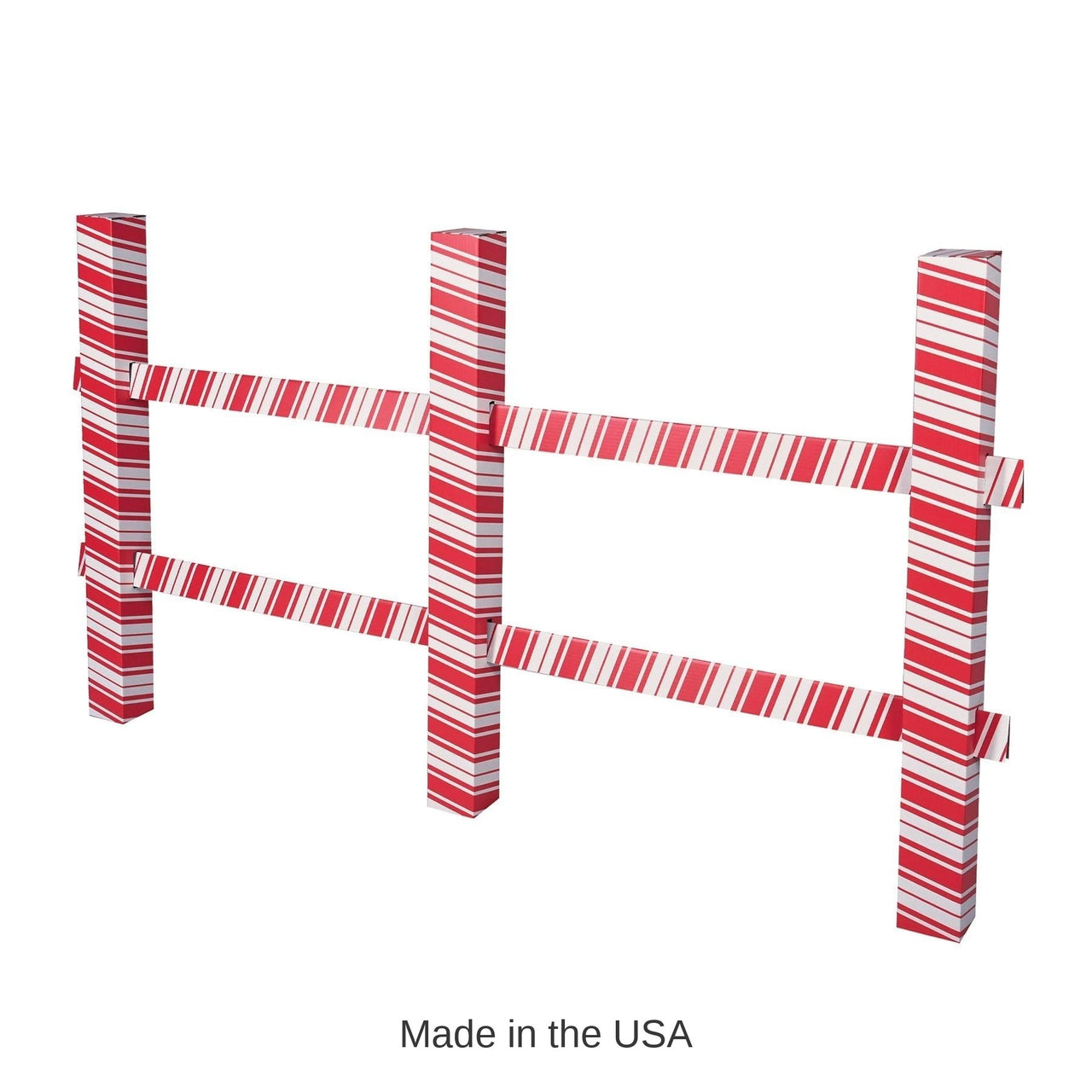 4 Pack Bulk 3-D Candy Cane Fence Prop
