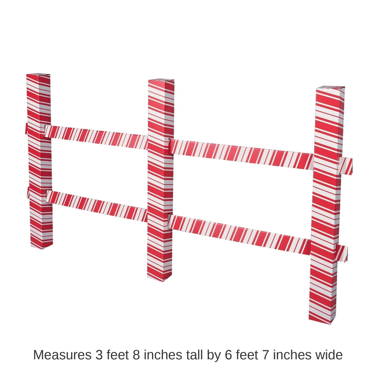4 Pack Bulk 3-D Candy Cane Fence Prop