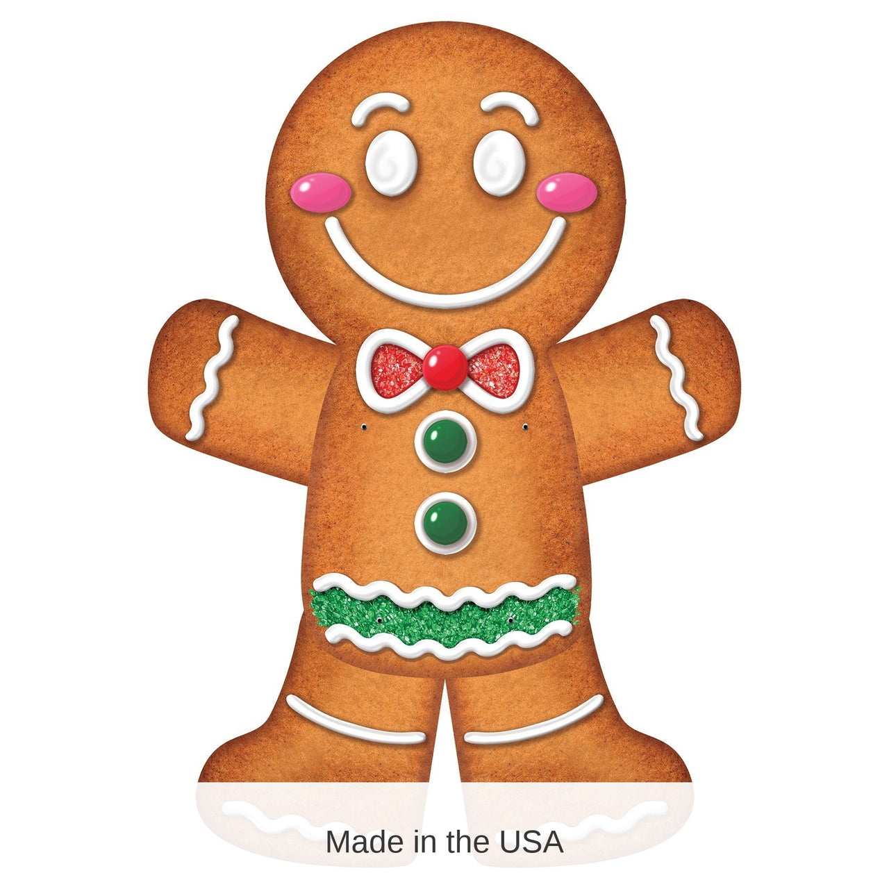 12 Pack Bulk Jointed Gingerbread Man Wall Decoration