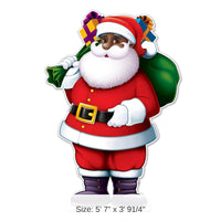 4 Pack Bulk Santa Stand-Up Decoration