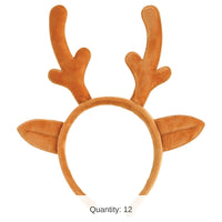 12 Pack Bulk Christmas Reindeer Antlers