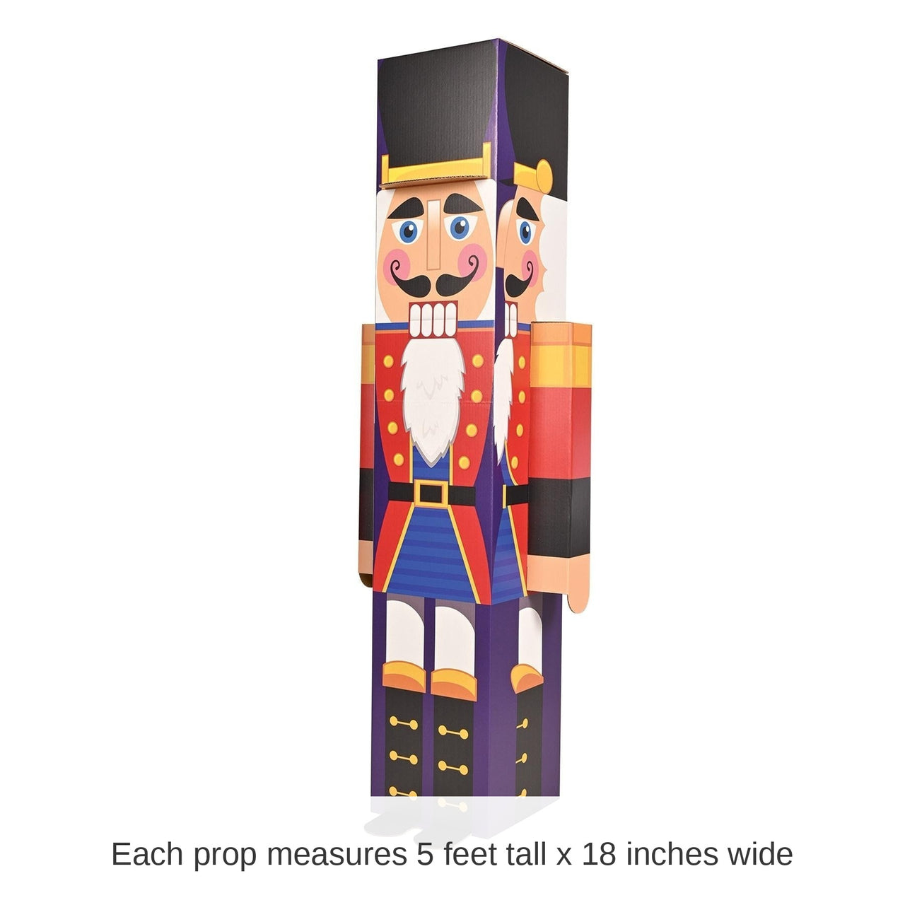 4 Pack Bulk Christmas 3-D Nutcracker Prop