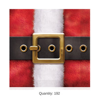 192 Pack Bulk Santa's Belt Buckle Paper Luncheon Napkins