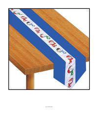 6 Pack Bulk Christmas Snowman Fabric Table Runner