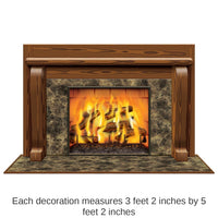 6 Pack Bulk Christmas Fireplace Insta-View Decoration