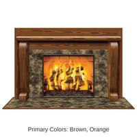 6 Pack Bulk Christmas Fireplace Insta-View Decoration