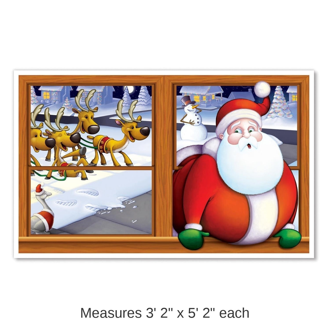 6 Pack Bulk Christmas Santa Insta-View Decoration