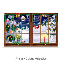 6 Pack Bulk Snowy Christmas Insta-View Decoration