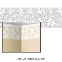 6 Pack Bulk Christmas Snowflake Border Trim Wall Decoration