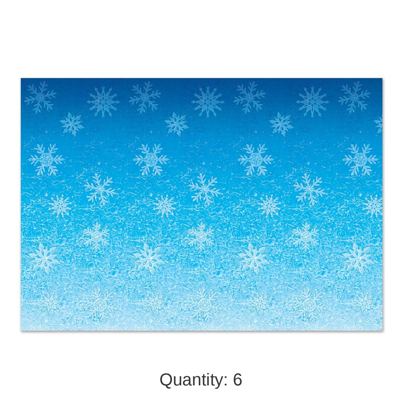 6 Pack Bulk Christmas Snowflakes Backdrop