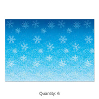 6 Pack Bulk Christmas Snowflakes Backdrop