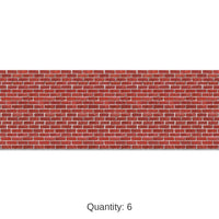 6 Pack Bulk Christmas Brick Wall Backdrop