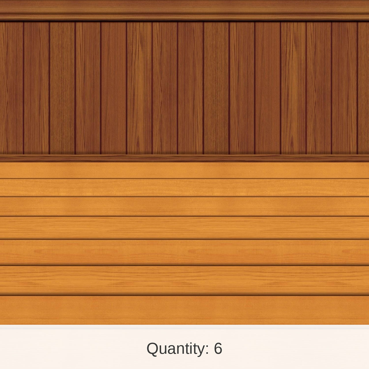 6 Pack Bulk Christmas Floor/Wainscoting Backdrop