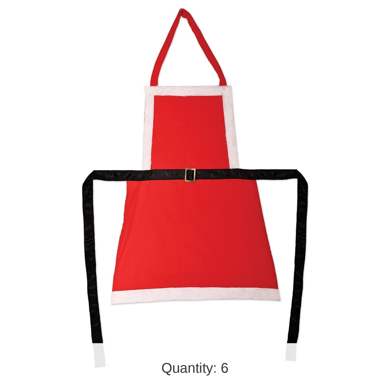 6 Pack Bulk Christmas Mrs Claus Fabric Novelty Apron