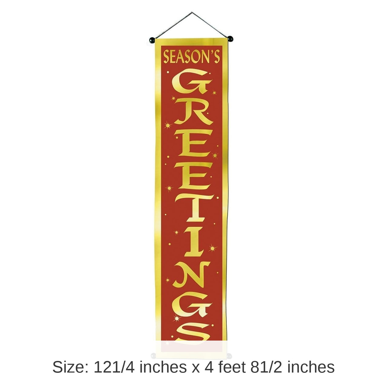 12 Pack Bulk Christmas Season's Greetings Velvet-Lame Door Panel