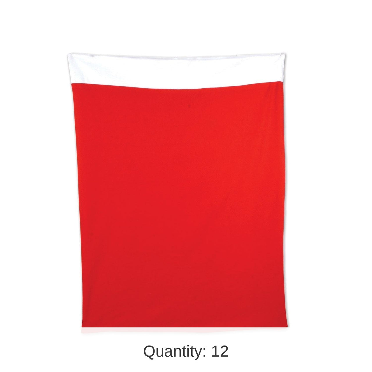 12 Pack Bulk Christmas Plush Santa Gift Sack