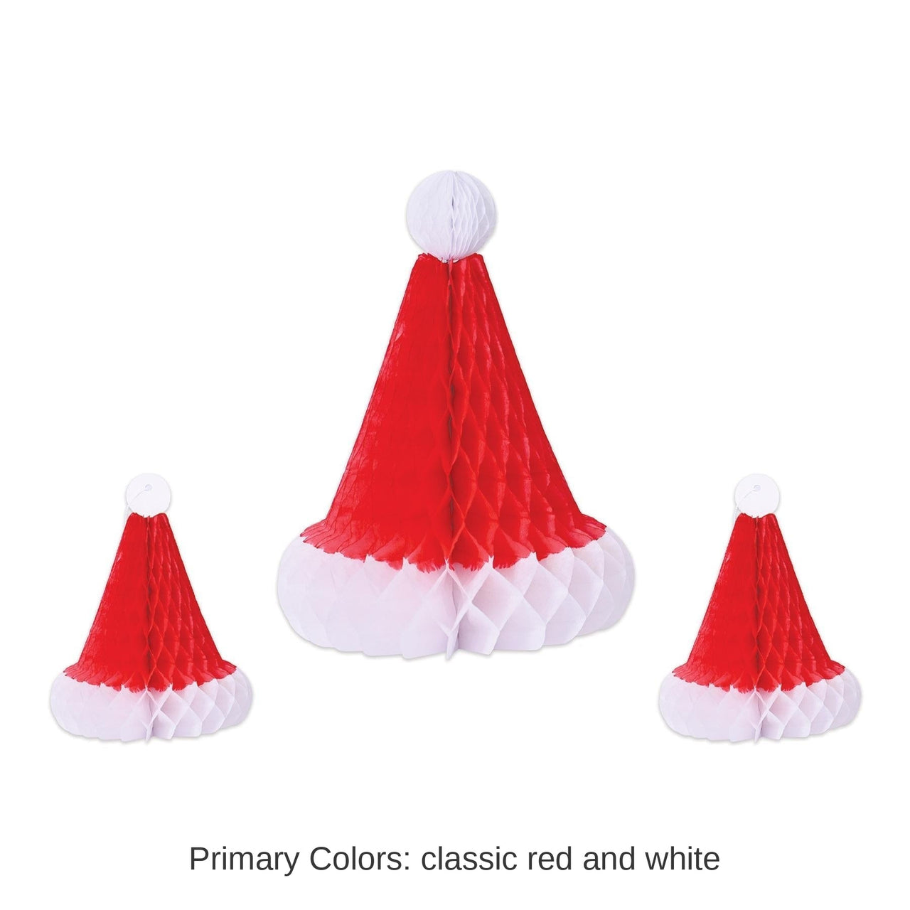 12 Pack Bulk Christmas Tissue Santa Hats