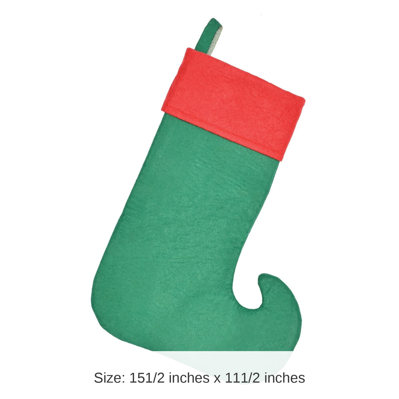 12 Pack Bulk Christmas Felt Elf Stocking