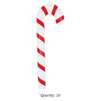 18 Pack Bulk Christmas Inflatable Candy Canes