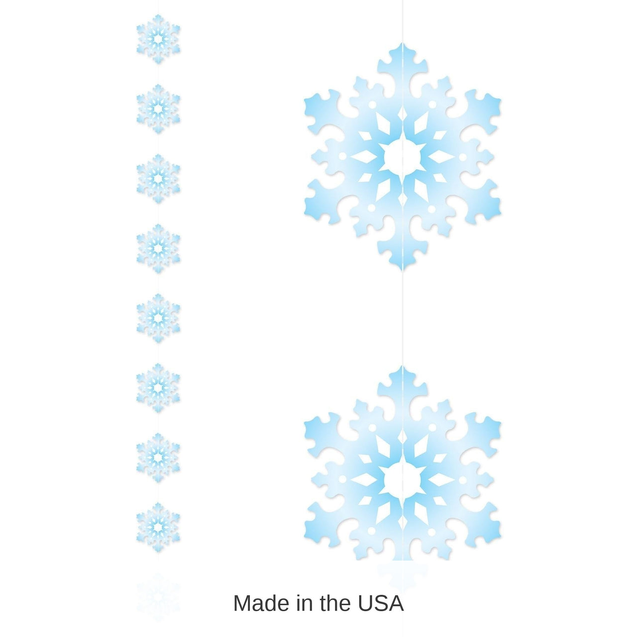 60 Piece Bulk Snowflake Stringers