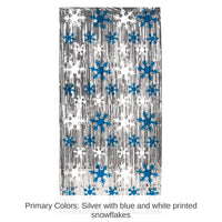 6 Pack Bulk Christmas Snowflake 1-Ply Gleam 'N Curtain
