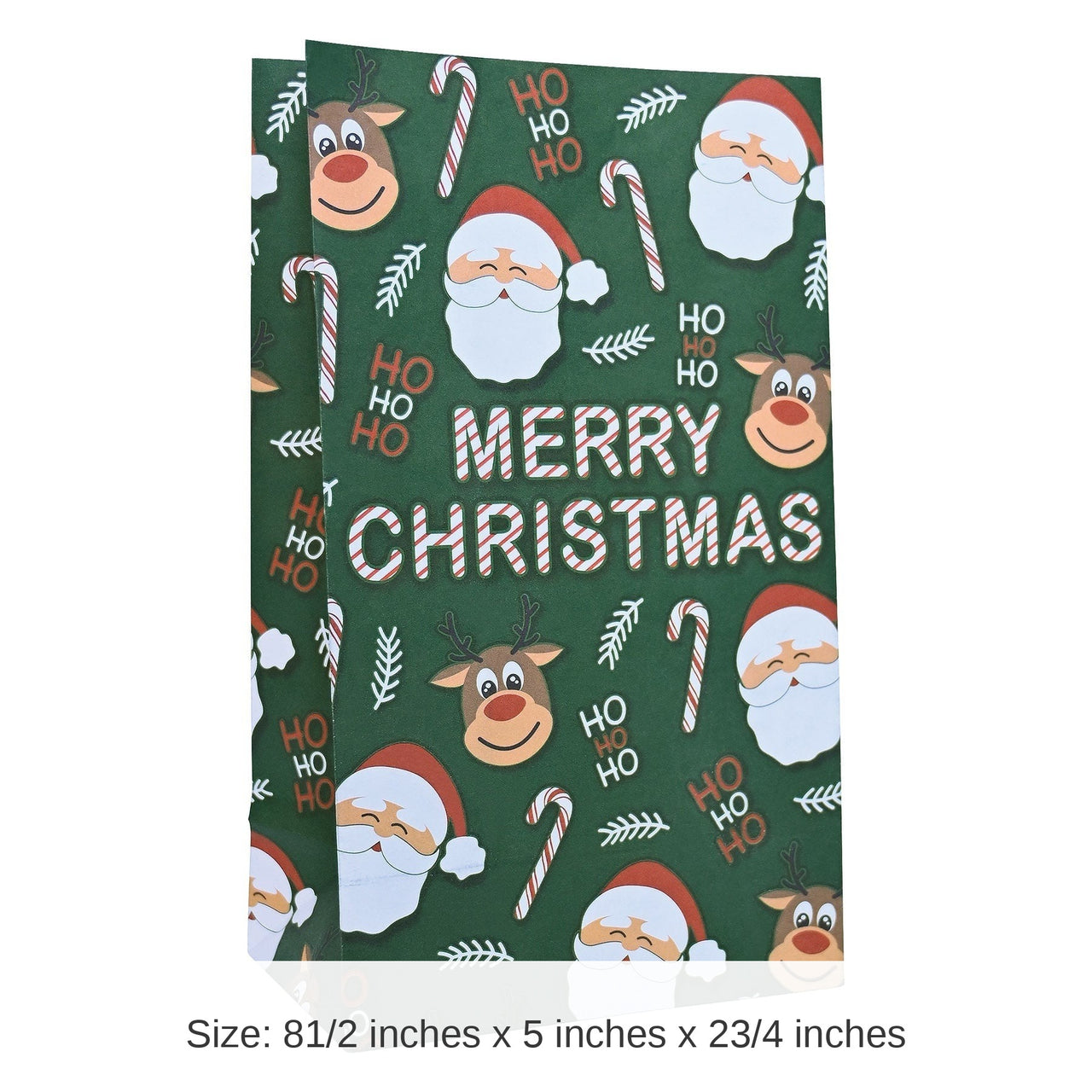 144 Pack Bulk Christmas Paper Treat Bags w/Stickers