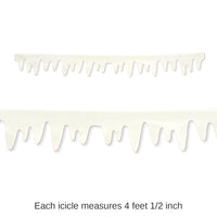 24 Piece Bulk Christmas Fabric Icicle Decorations
