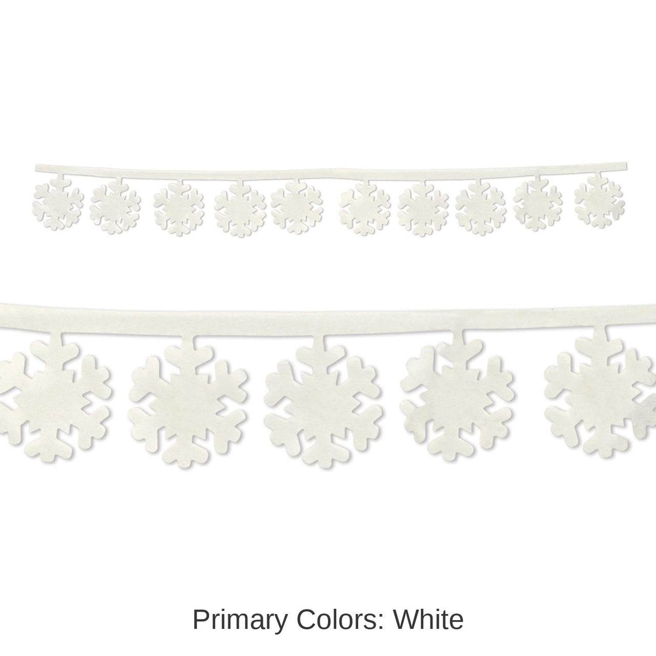 24 Pack Bulk Christmas Fabric Snowflake Garlands