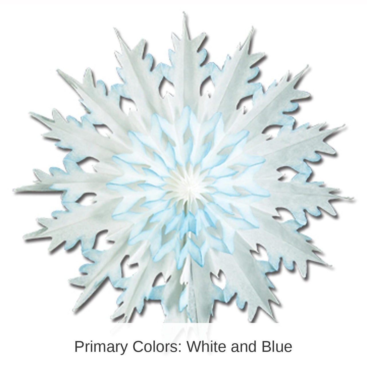 12 Piece Bulk Christmas Dip-Dyed Snowflake