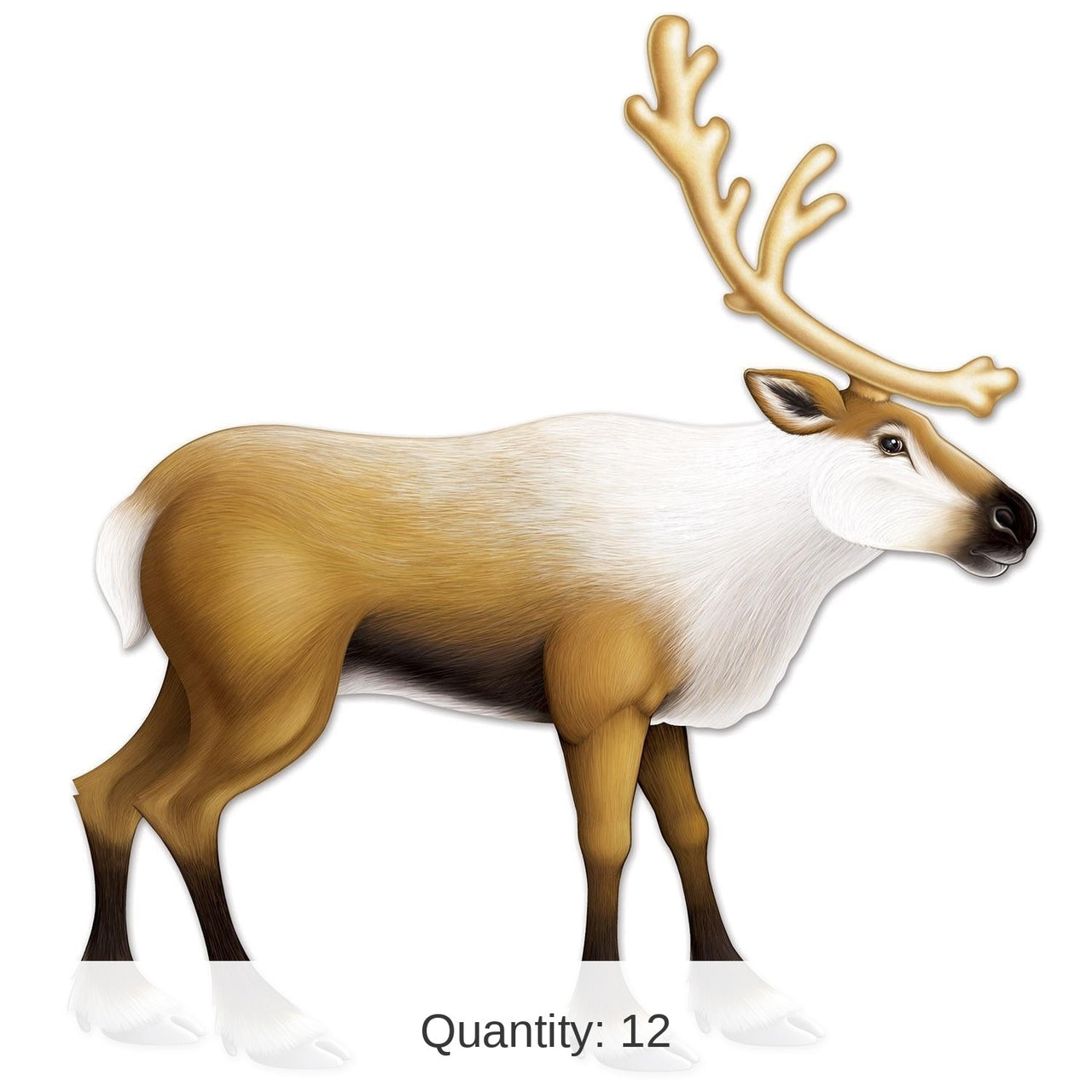 12 Pack Bulk Christmas Jointed Reindeer