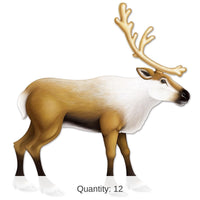 12 Pack Bulk Christmas Jointed Reindeer