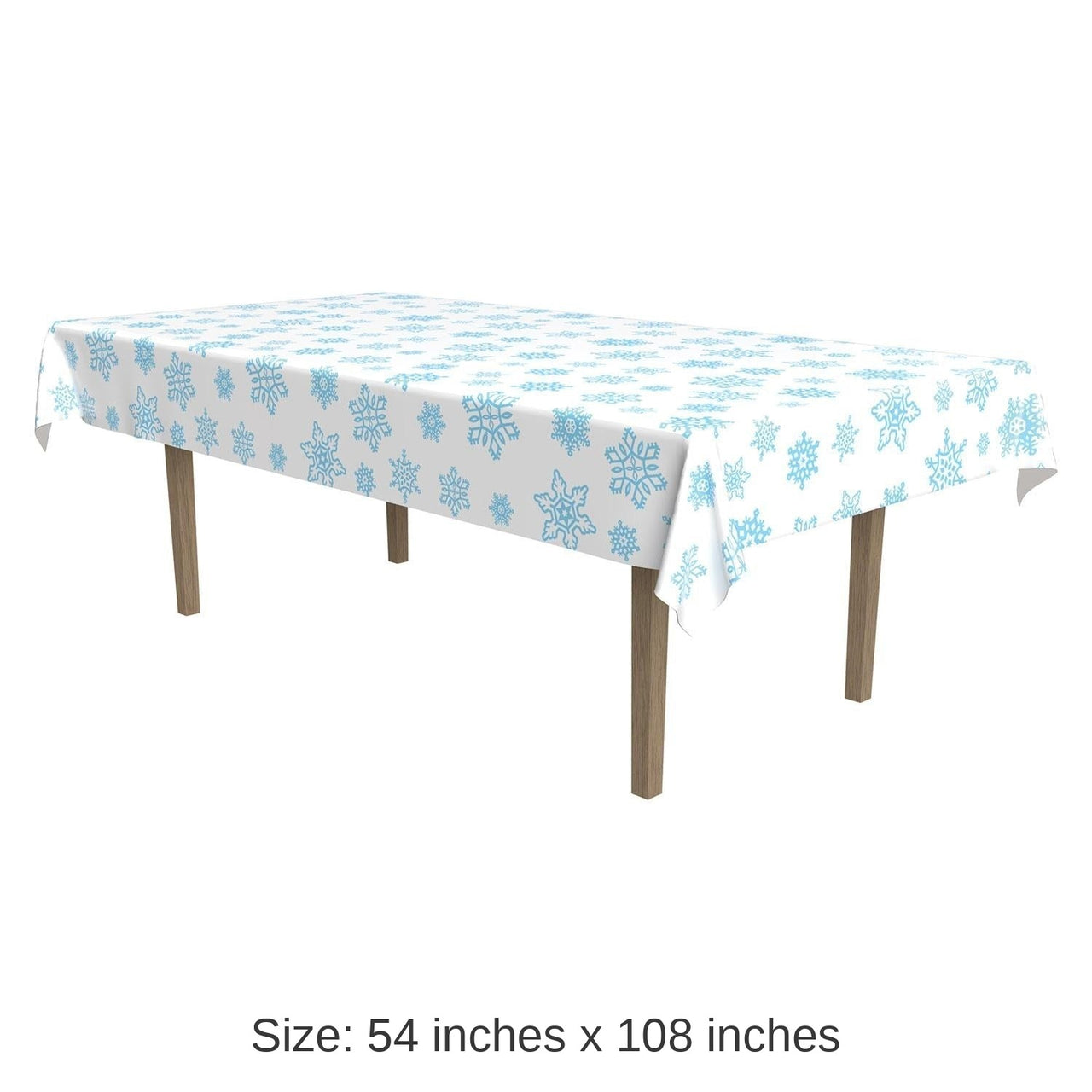 12 Pack Bulk Christmas Snowflake Tablecover