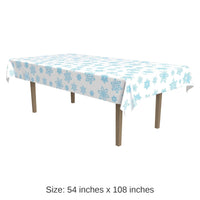 12 Pack Bulk Christmas Snowflake Tablecover