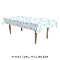 12 Pack Bulk Christmas Snowflake Tablecover