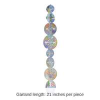 24 Packs Bulk Christmas 3-D Prismatic Snowflake Gleam 'N Garland