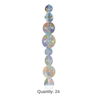 24 Packs Bulk Christmas 3-D Prismatic Snowflake Gleam 'N Garland