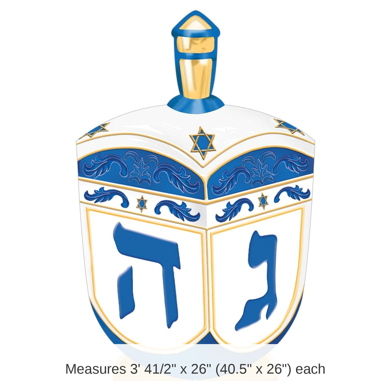 4 Pack Bulk Dreidel Stand-Up Decoration