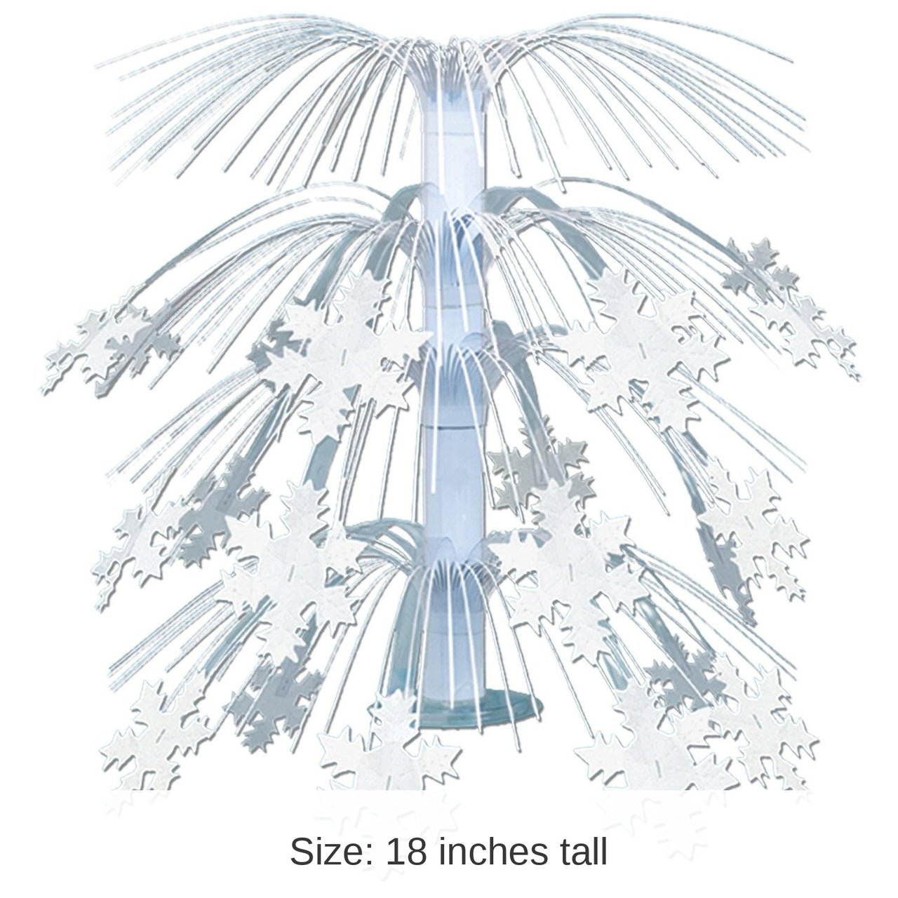 6 Pack Bulk Christmas Snowflake Cascade Centerpiece