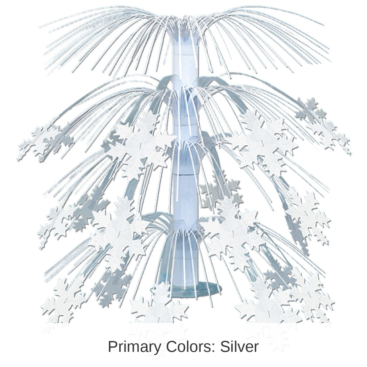 6 Pack Bulk Christmas Snowflake Cascade Centerpiece